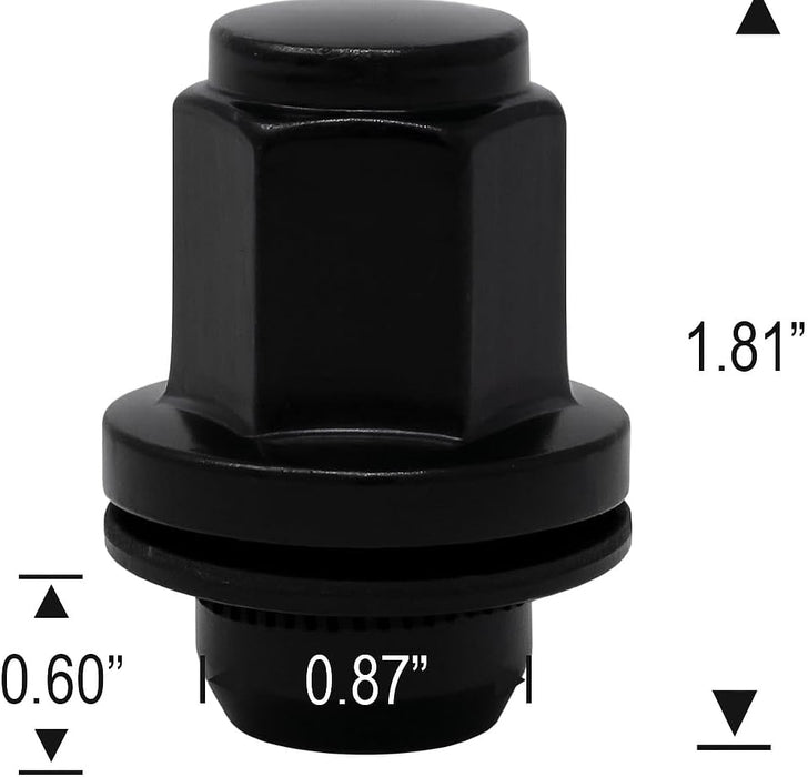 Black Toyota Landcruiser Tundra OEM Mag Lug Nuts