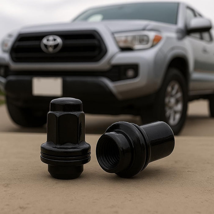 Black Toyota Landcruiser Tundra OEM Mag Lug Nuts