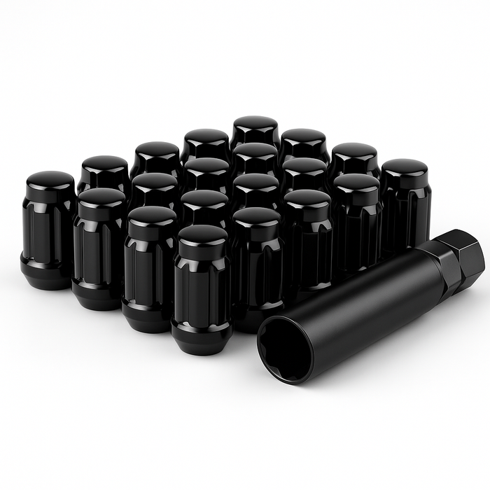 Spline Drive Tuner Lug Nuts 12x1.75 Black