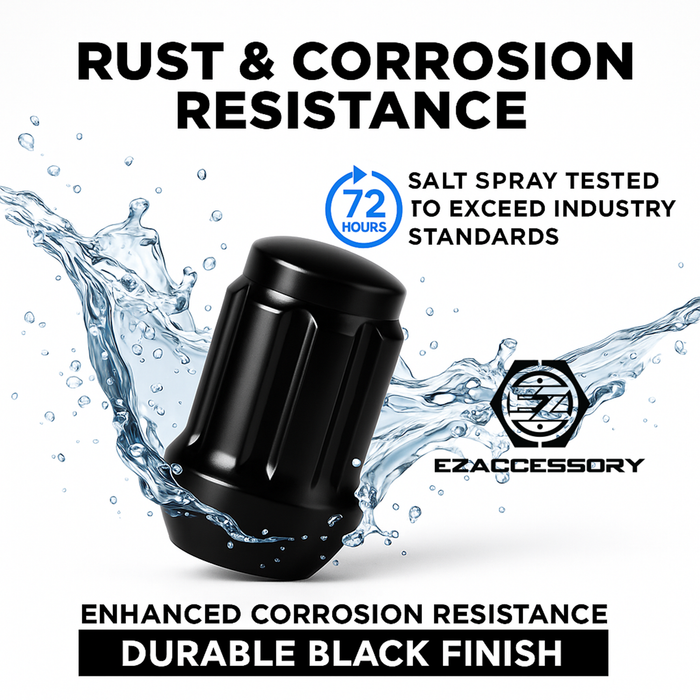 Spline Drive Tuner Lug Nuts 12x1.75 Black