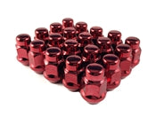 Bulge Acorn Lug Nut 14x1.5 Red