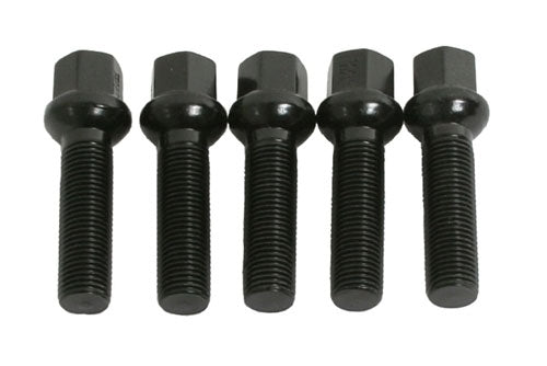 Black Lug Bolt 14x1.50 Ball Seat 28mm Shank