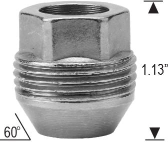 GM 1/2" External Thread Lug Nut