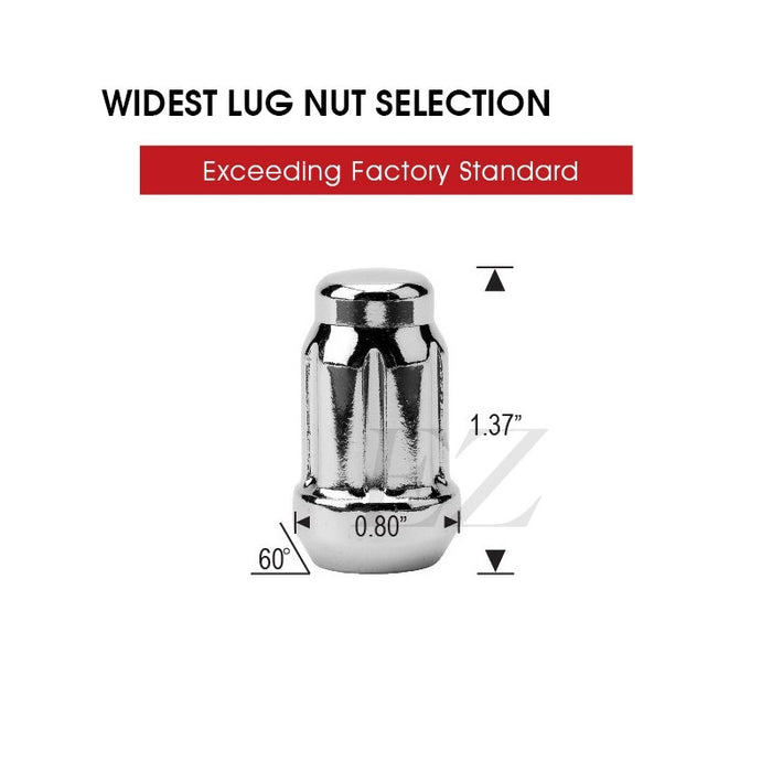 Spline Drive Tuner Lug Nuts 12x1.75