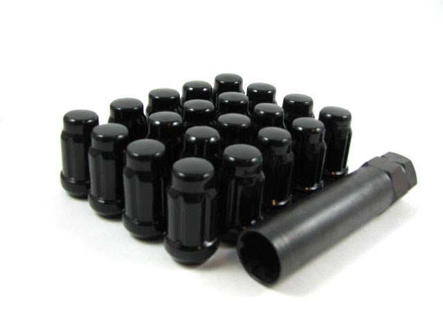 Spline Drive Tuner Lug Nuts 7/16" Black