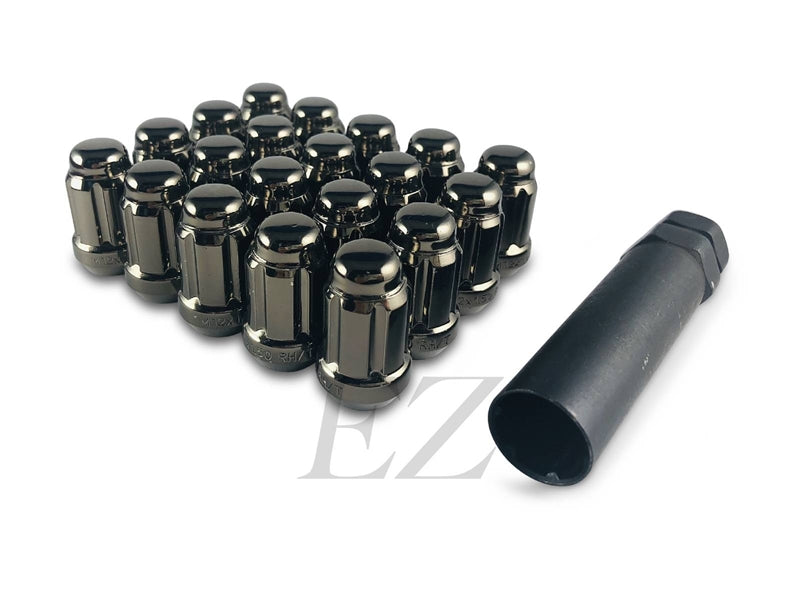 Spline Drive Tuner Lug Nuts 12x1.50 Gunmetal