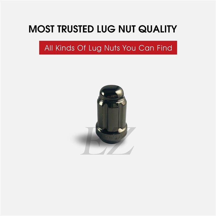 Spline Drive Tuner Lug Nuts 1/2" Gunmetal
