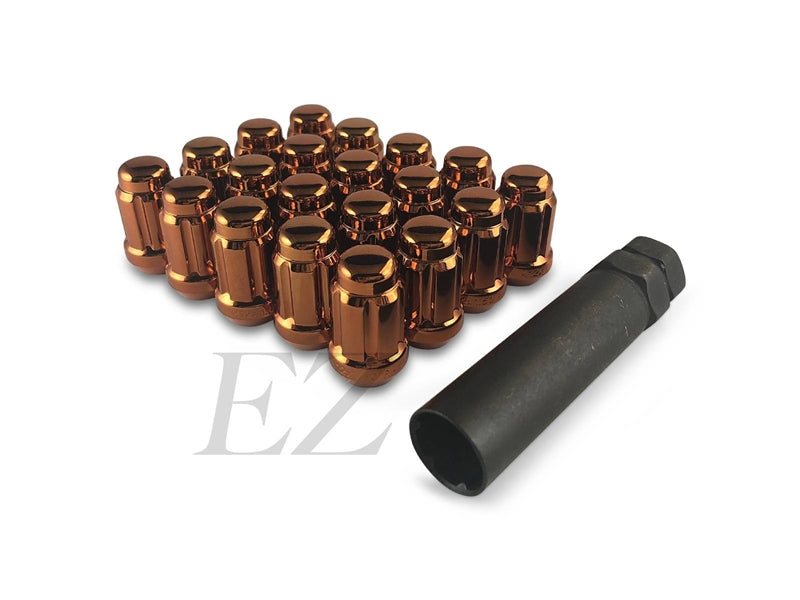 Spline Drive Tuner Lug Nuts 12x1.50 Orange