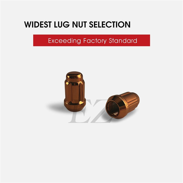 Spline Drive Tuner Lug Nuts 12x1.50 Orange