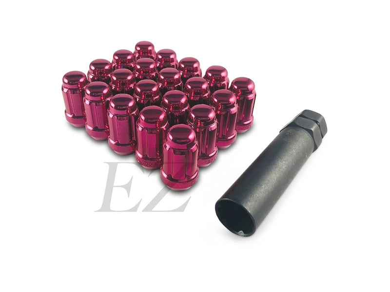 Spline Drive Tuner Lug Nuts 1/2" Pink
