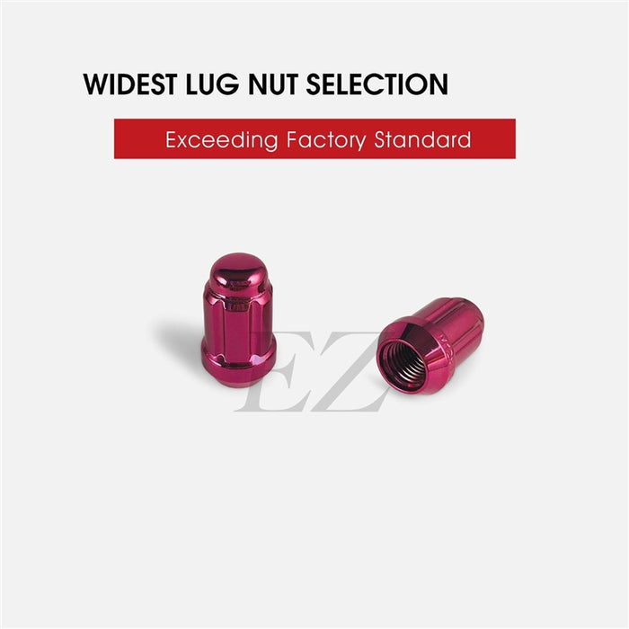 Spline Drive Tuner Lug Nuts 12x1.50 Pink