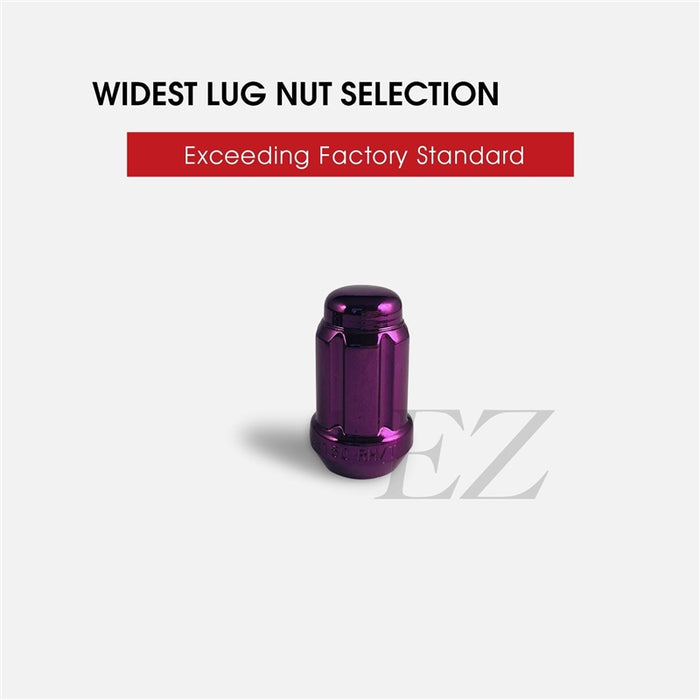 Spline Drive Tuner Lug Nuts 12x1.50 Purple