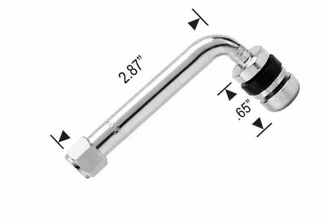 90 Degree Angle Valve Stem for 3-Piece Wheels 2.80" Long