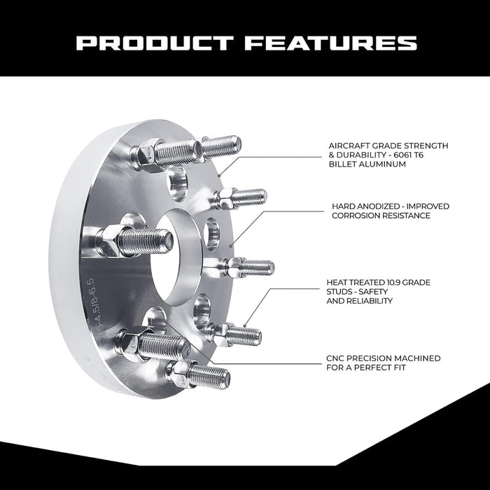 Wheel Adapter 6x4.5 To 8x6.5 Thickness 1" (Pair)