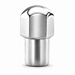 Silver M12x1.25 Cragar dome-style mag lug nut with a rounded closed cap and cylindrical shank.