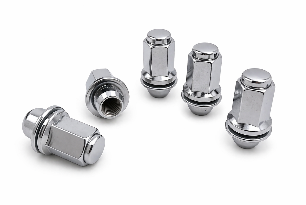 Mag Lug Nuts for 6 Lug Toyota Factory Alloy Wheels on Chevy Truck
