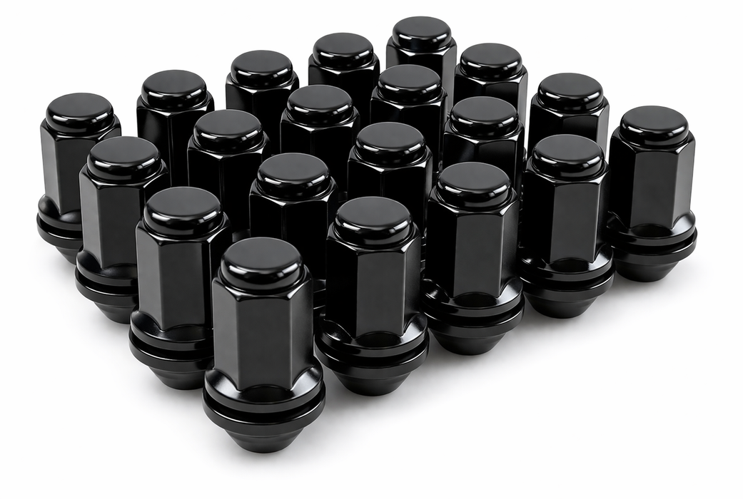 Black Toyota Lexus OEM Mag Lug Nuts Long