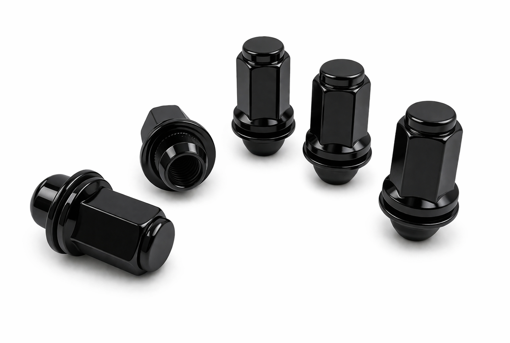 Black Toyota Lexus OEM Mag Lug Nuts Long