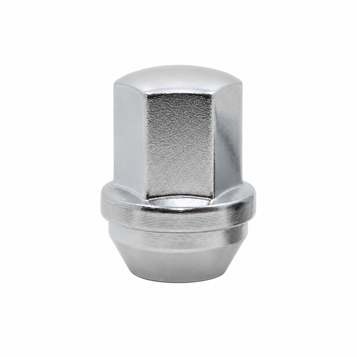Chrome 14x1.5 22mm Hex Bulge Acorn Lug Nuts For Tesla