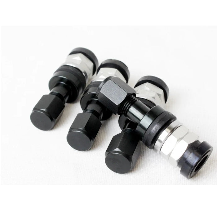 Aluminum Lightweight Valve Stem Black, 4 Valve Stems