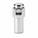 Silver 7/16-20 long Cragar-style mag lug nut with a closed cap and extended cylindrical shank.