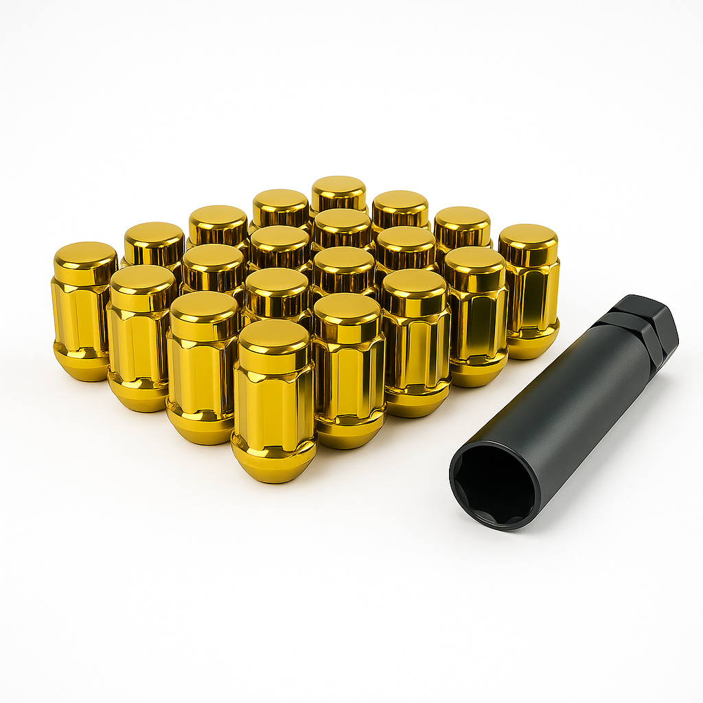Spline Drive Tuner Gold Lug Nut