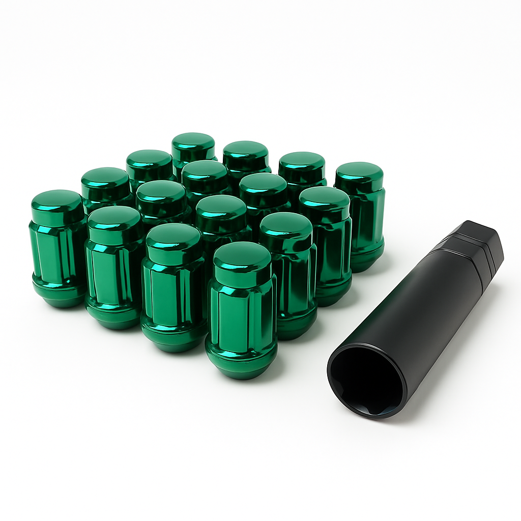 Spline Drive Tuner Green Lug Nut