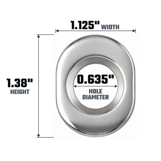 ET conical center lug nut washer diagram: 1.38-inch outer height, 1.125-inch outer width and 0.635-inch hole diameter.