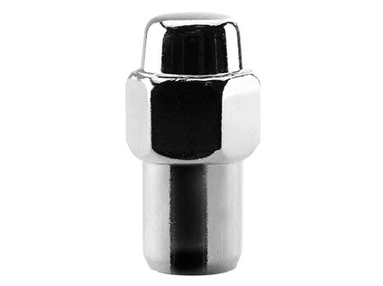 Excalibur 20-Pack Chrome Lug Nuts – 1/2-20 Left Hand Thread – Conical 60° Seat – Bulge Acorn Style