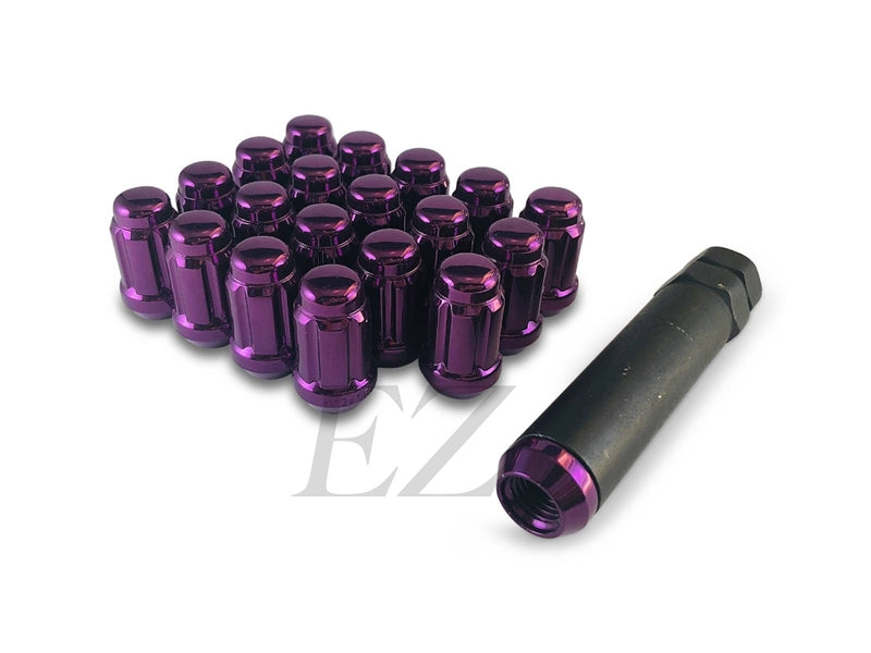 Spline Drive Tuner Lug Nuts 1/2" Purple