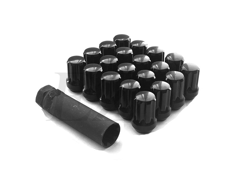 Spline Drive Tuner Lug Nuts 14x2.0 Black
