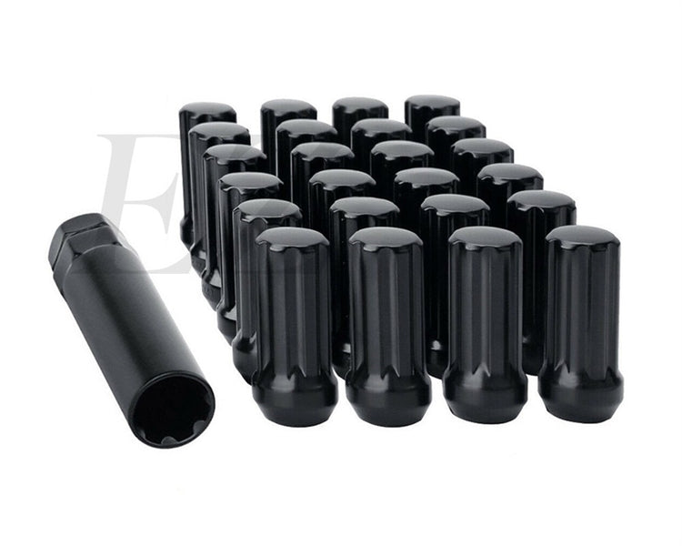 Duplex Spline Drive Lug Nuts 12x1.5 Black — EZAccessory